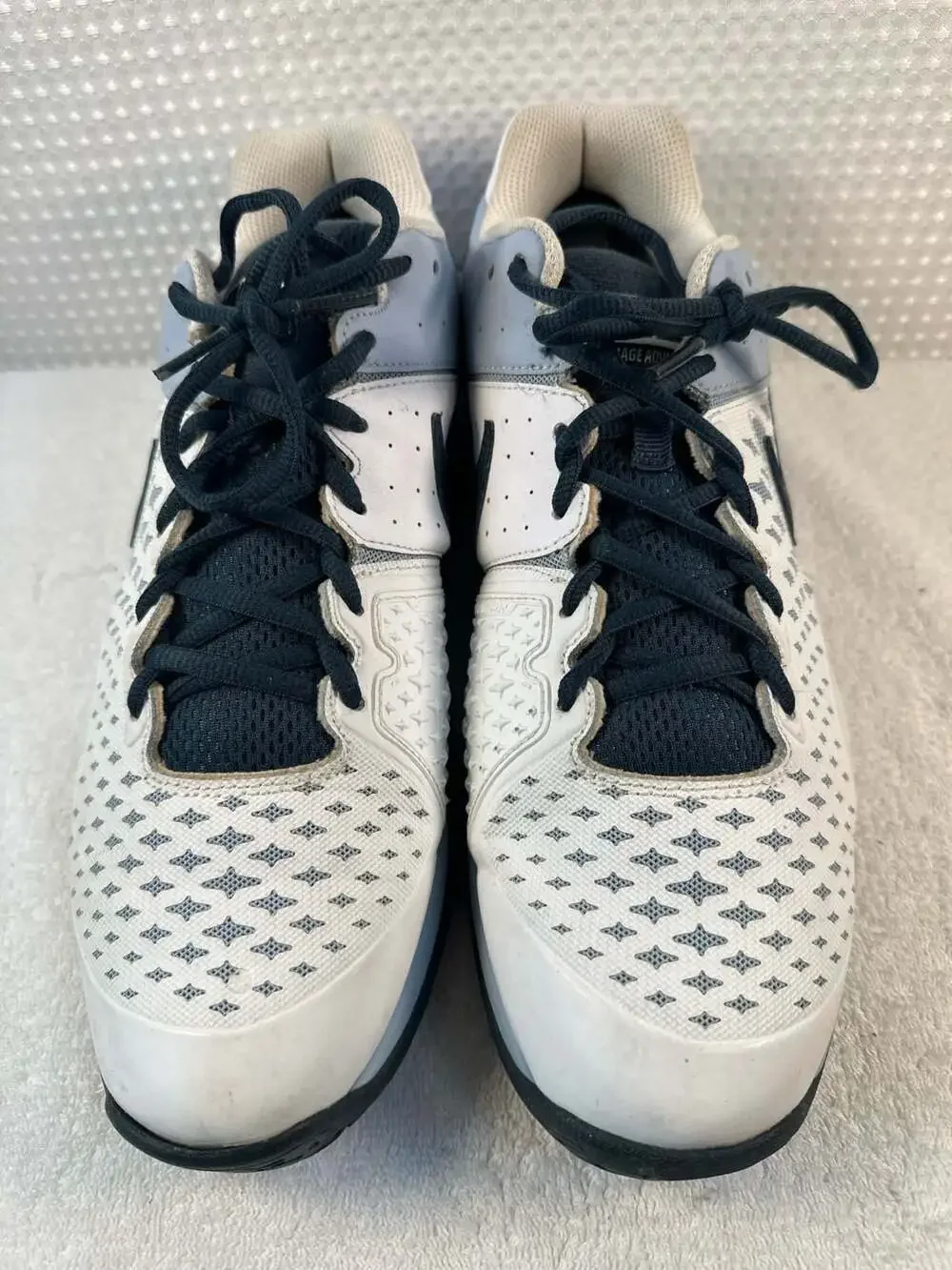Nike Air Cage Advantage White Navy Grey Tennis Shoes 599360-144